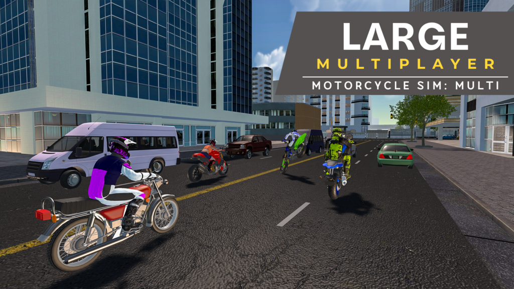 Motorcycle Sim: Multi gameplay screenshot.