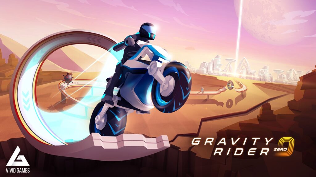 Gravity rider gameplay screenshot.