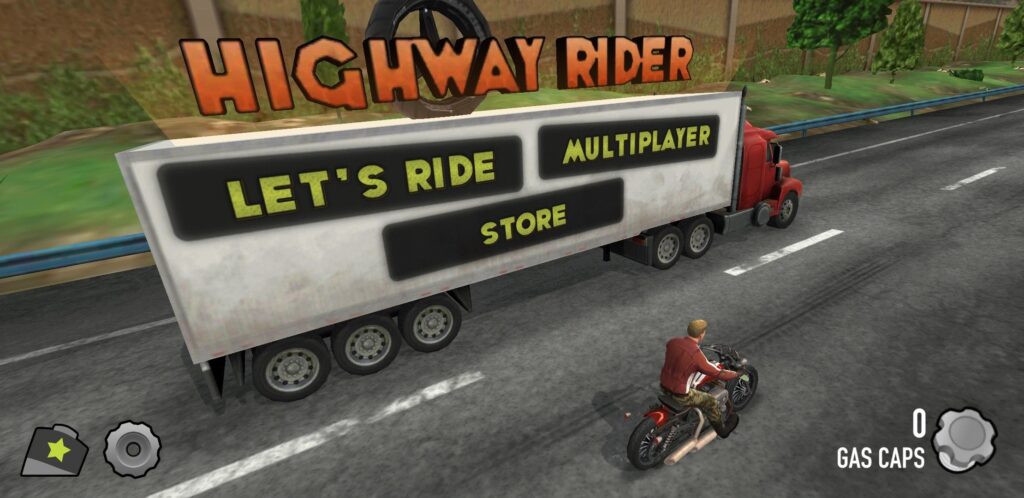 Highway Rider gameplay screenshot.